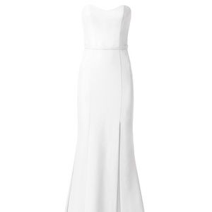 Amsale AJ Bridesmaid Dress in Ivory, Size 6